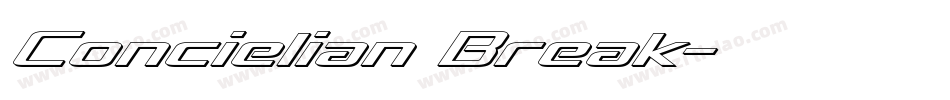 Concielian Break字体转换